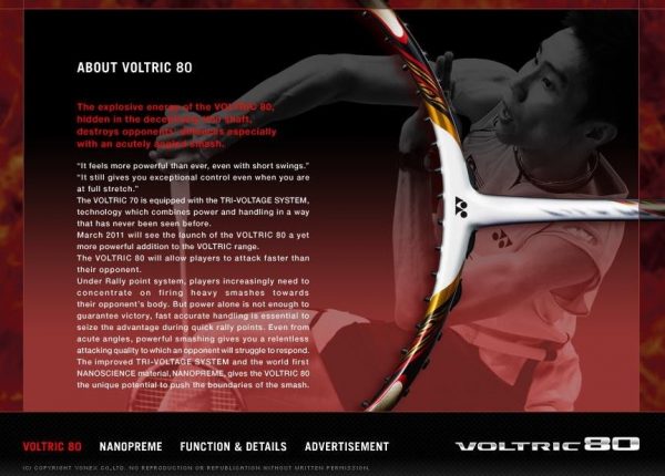 About Yonex Voltric 80