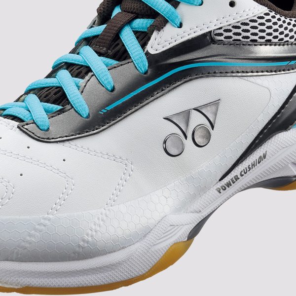 Yonex Power Cushion SHB65 Wide (SHB65W) White Blue - Image 3