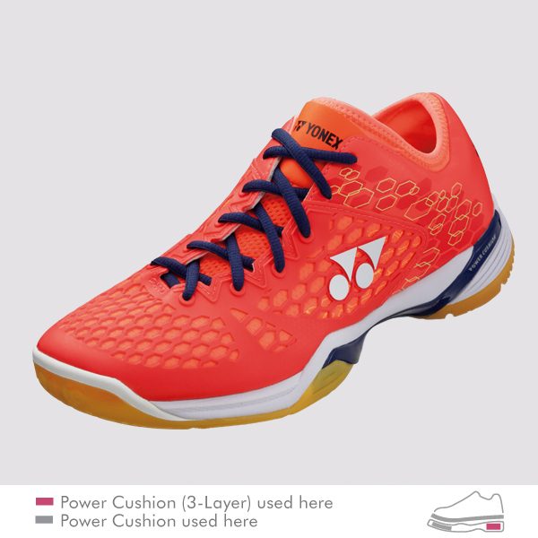 Yonex Power Cushion SHB03Z Men Coral Red