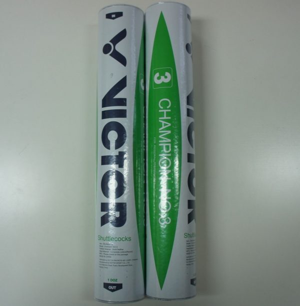 2 Tubes (24 Pcs) VICTOR Champion No. 3 (Speed 77) - Image 2