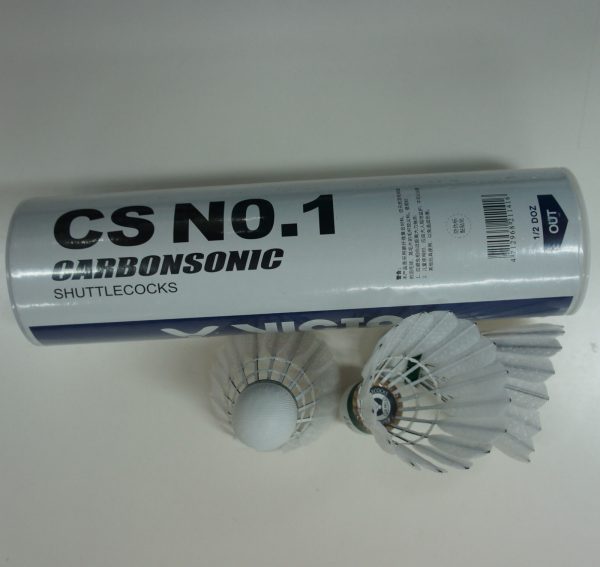 1 Tube VICTOR Carbonsonic Shuttlecocks CS No. 1 (Carbon fibre feather)