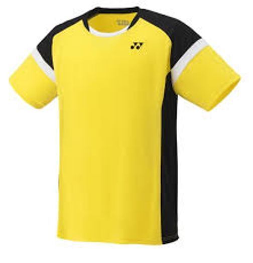Yonex 10274 Men's Crew Neck Shirt Yellow/Black 
