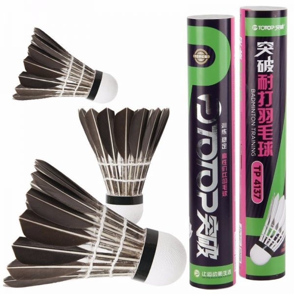 Durable Black Goose Blade Feather Shuttlecock