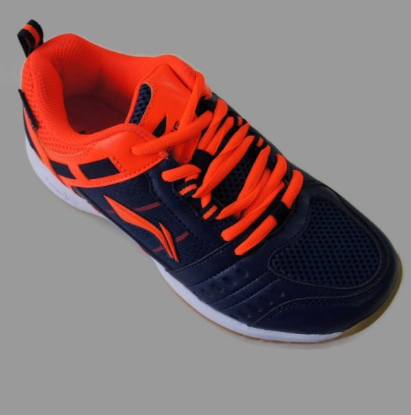 Li Ning Junior Shoes Attack II Navy/Orange, AYTP043-1 - Image 5