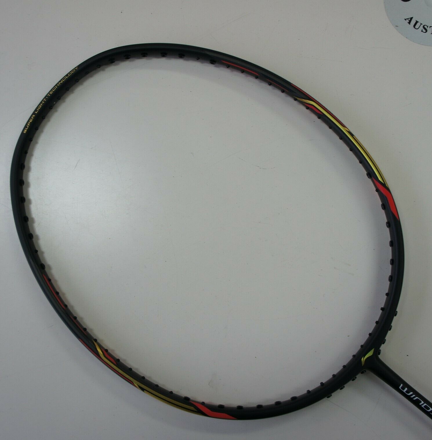 LiNing Windstorm 75 Badminton Racquet, Black/Gold Badminton Store
