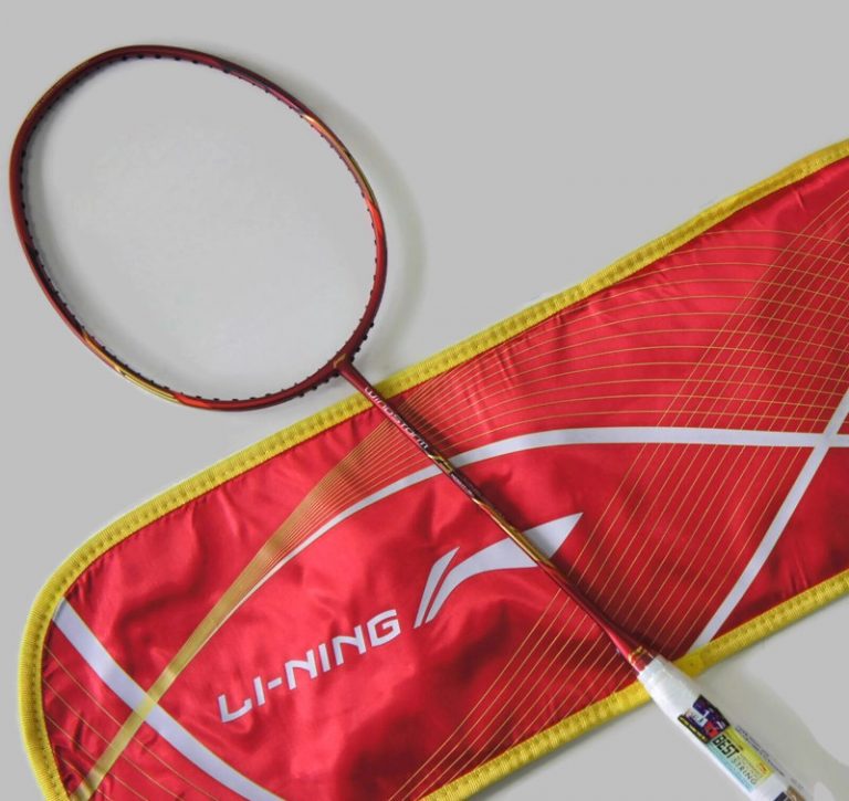LiNing Windstorm 75 , Red/Gold, 75 g Badminton Store