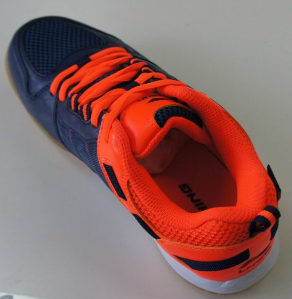 Li Ning Junior Shoes Attack II Navy/Orange, AYTP043-1 - Image 2