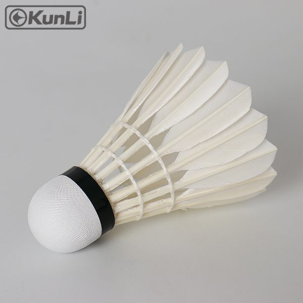 Kunli Bronze Professional Tournament Super Durable White Goose Feather Shuttlecocks - Image 6