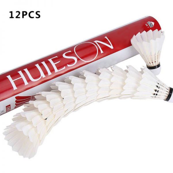 Durable White Goose Feather Shuttlecock