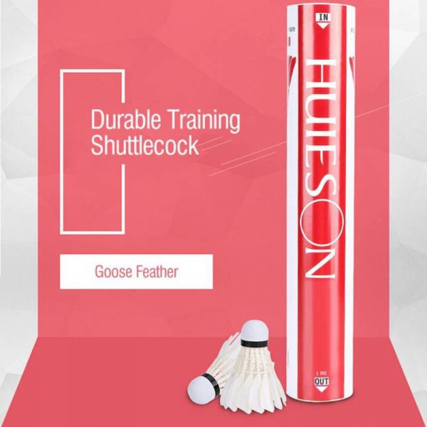 Durable White Goose Feather Shuttlecock - Image 2