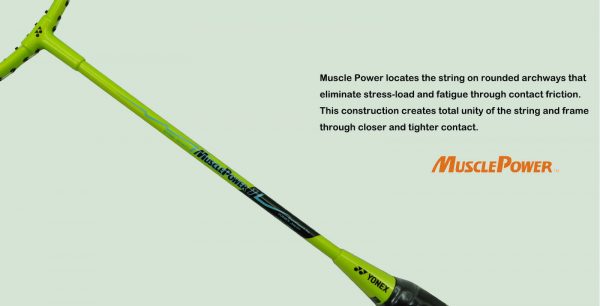 Yonex Muscle Power 1 MP1 Lime Strung - Image 5