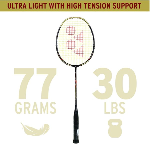 Yonex ArcSaber 69 Light Rudy Hartono Limited Edition 5UG5 Black Gold Strung - Image 2