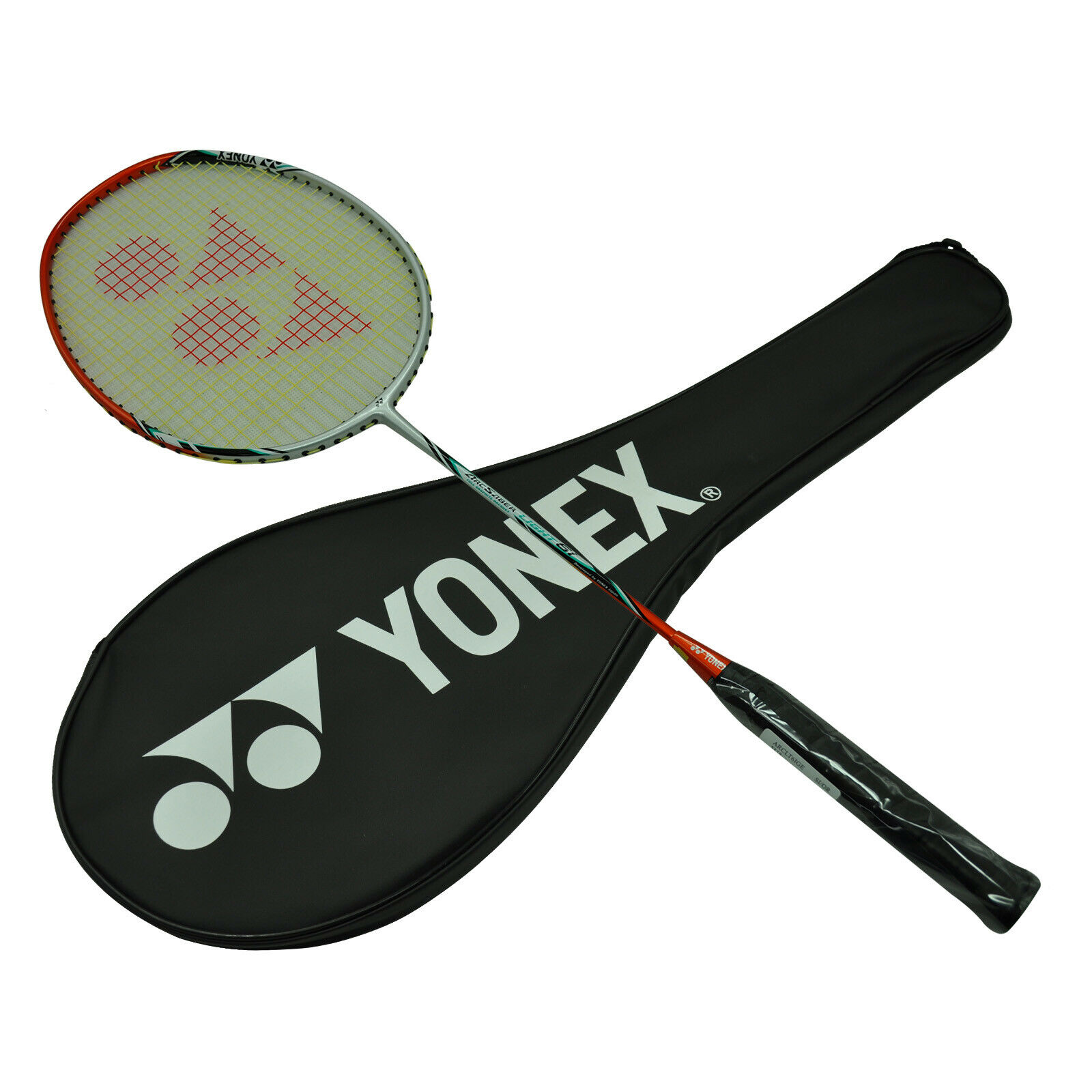 YONEX Arcsaver Light 6i Badminton Pre-Strung Racket Silver/Orange 5UG5